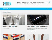 Tablet Screenshot of grappigefeiten.nl